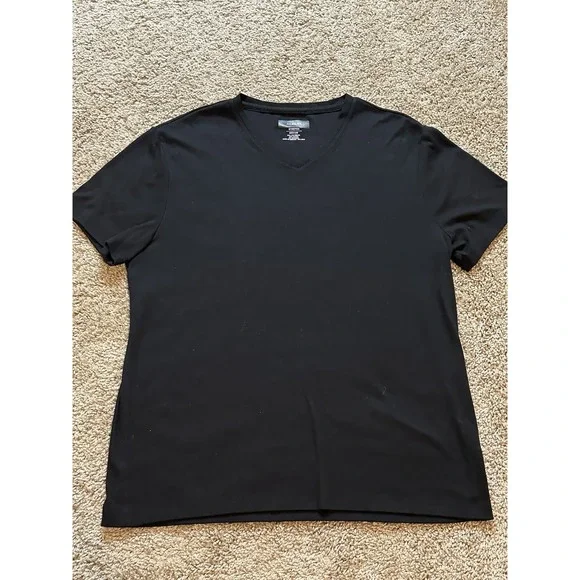 Men's Alfani Stretch Short Sleeve V Neck Shirt - Medium - Picture 1 of 3